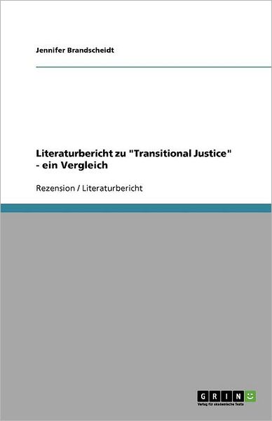 Cover for Brandscheidt · Literaturbericht zu &quot;Trans (Book) [German edition] (2011)