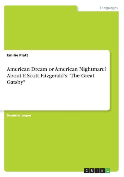 Cover for Platt · American Dream or American Nightm (Book)