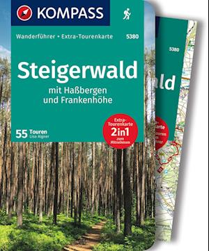 KOMPASS Wanderführer 5380 Steigerwald mit Haßbergen und Frankenhöhe, 55 Touren - Lisa Aigner - Kirjat - Kompass Karten GmbH - 9783991214847 - keskiviikko 4. toukokuuta 2022