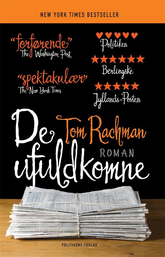 Cover for Tom Rachman · De ufuldkomne (Taschenbuch) [2. Ausgabe] [Paperback] (2014)