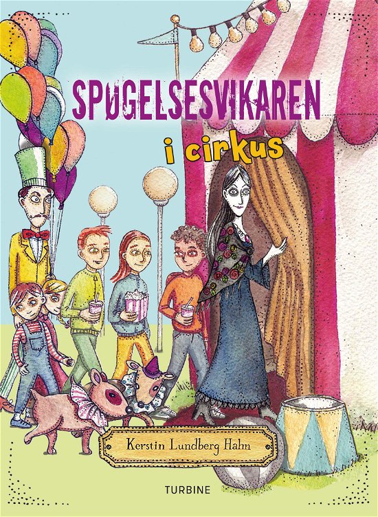 Cover for Kerstin Lundberg Hahn · Spøgelsesvikaren i cirkus (Innbunden bok) [1. utgave] (2019)