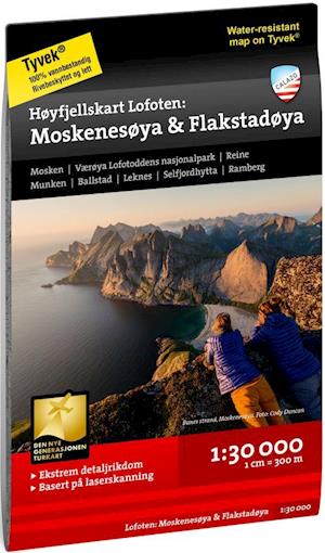 Cover for Calazo · Høyfjellskart Lofoten: Moskenesøya &amp; Flakstadøya 1:30.000 (CD/DVD) (2019)