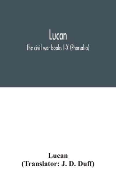 Cover for J D Duff · Lucan (Paperback Book) (2020)