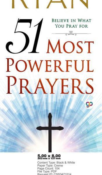 Cover for Ryan · 51 Most Powerful Prayers (Paperback Bog) (2021)