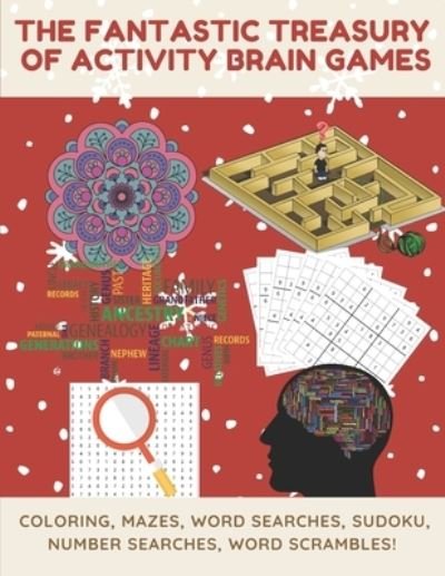 Cover for Puzzle Books Corner · The Fantastic Treasury of activity brain games (Paperback Book) (2020)