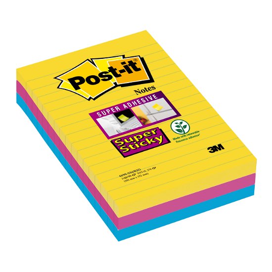 Cover for Post-it® · Super Sticky 101x152mm 3x90bl. (MERCH) (2017)