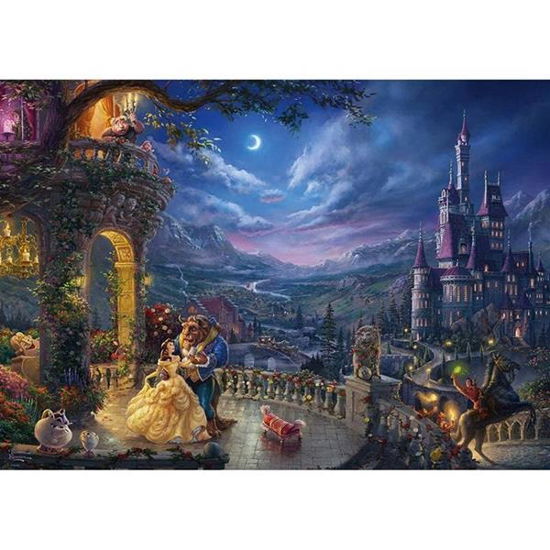 Cover for Schmidt Spiele · Disney - Beauty and the Beast Dancing in the Moonlight by Thomas Kinkade 1000 Piece Schmidt Puzzle (Paperback Book) (2023)