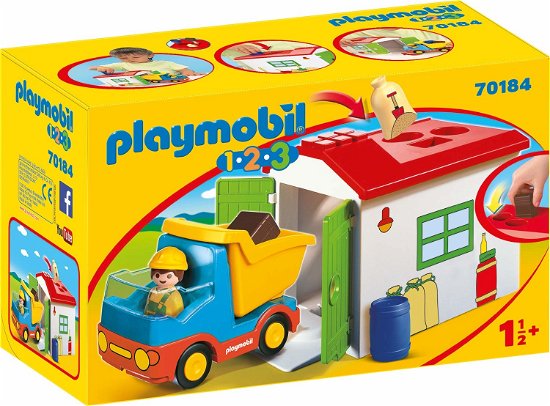 Cover for Playmobil · 1.2.3. Werkman met sorteer-garage Playmobil (70184) (Leketøy) (2020)