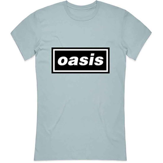 Cover for Oasis · Oasis Ladies T-Shirt: Decca Logo (T-shirt) [size S] [Blue - Ladies edition] (2019)