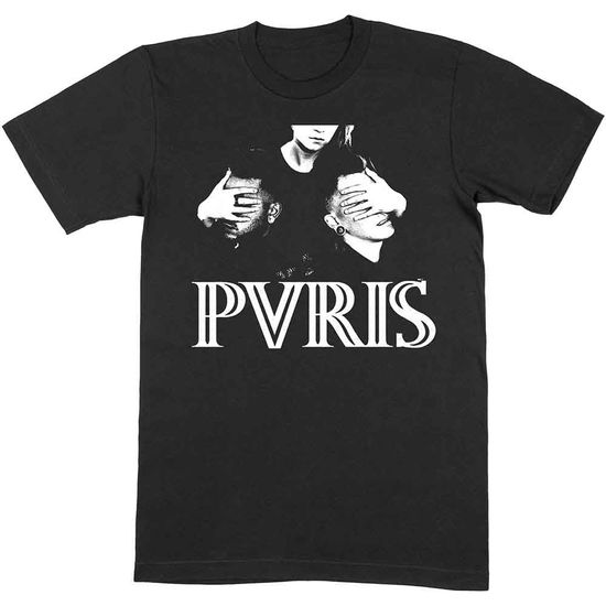 PVRIS Unisex T-Shirt: Hands (Black) - Pvris - Merchandise - - 5056368654848 - January 22, 2021