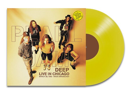 Cover for Pearl Jam · Deep - Live In Chicago - March 28. 1992 (Yellow Vinyl) (LP) (2023)