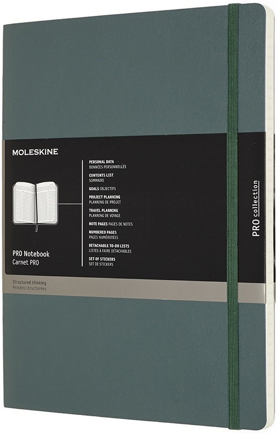 Cover for Moleskine · Pro Notebook XL Soft Forest Green (Paperback Bog) (2018)