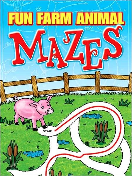 Cover for Fran Newman-D'Amico · Fun Farm Animal Mazes - Dover Children's Activity Books (Paperback Bog) (2006)