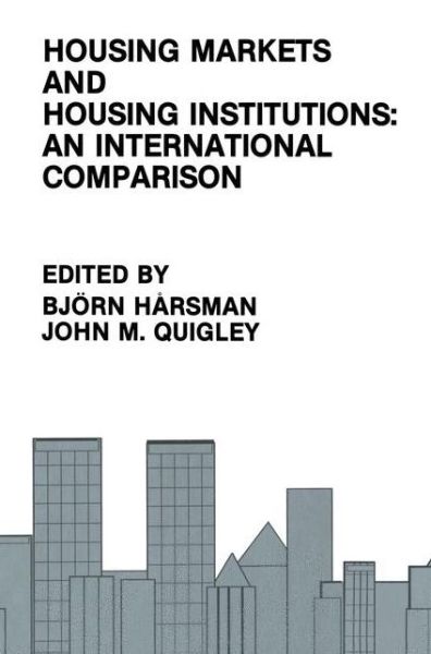 Cover for Bjorn Hersman · Housing Markets and Housing Institutions: An International Comparison (Hardcover Book) [1991 edition] (1991)