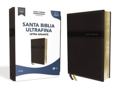 Cover for Nueva Versión Nueva Versión Internacional · NVI Santa Biblia 2022 Ultrafina, Letra Gigante, Leathersoft, Negro, Palabras de Jesús en Rojo (Book) (2023)