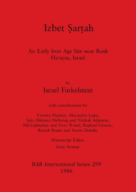 Cover for Israel Finkelstein · ?zbet ?ar?ah (Taschenbuch) (1986)