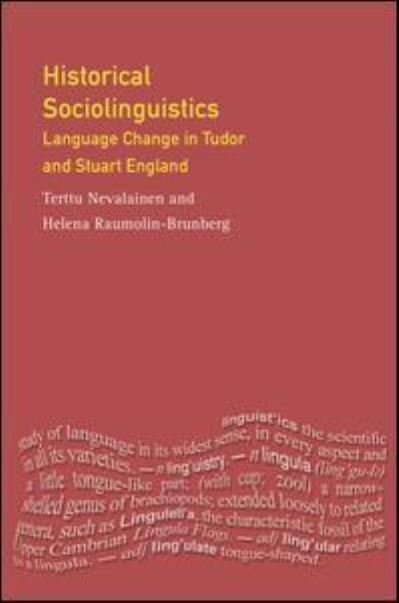 Cover for Terttu Nevalainen · Historical Sociolinguistics - Longman Linguistics Library (Hardcover bog) (2016)
