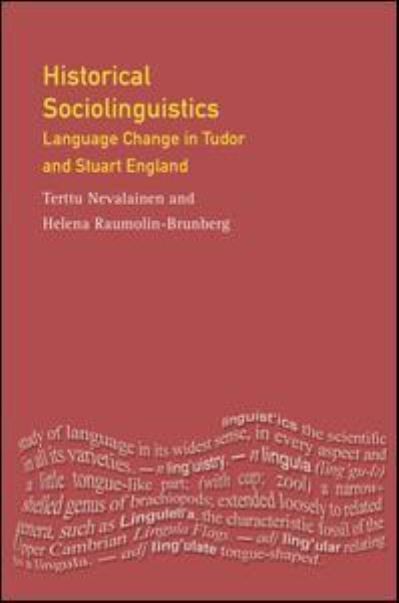 Cover for Terttu Nevalainen · Historical Sociolinguistics - Longman Linguistics Library (Hardcover Book) (2016)