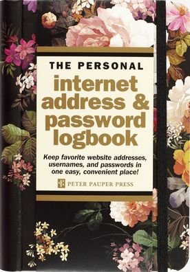Cover for Peter Pauper Press Inc · Midnight Floral Internet Address &amp; Password Logbook (Bog) (2020)