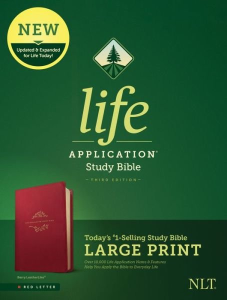 Cover for Tyndale · NLT Life Application Study Bible, Third Edition, Large Print (Læderbog) (2020)