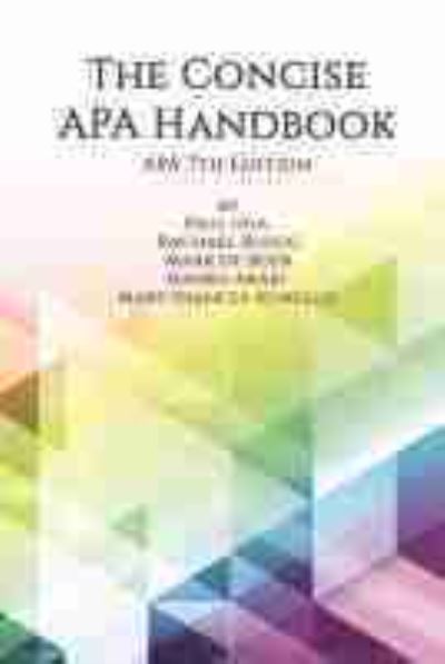 The Concise APA Handbook - Paul Iida - Books - Information Age Publishing - 9781648021848 - July 21, 2020