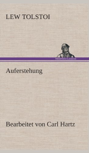 Cover for Lew Tolstoi · Auferstehung (Hardcover bog) [German edition] (2013)