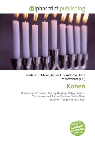 Cover for Peter Dayan · Kohen (Book) (2011)