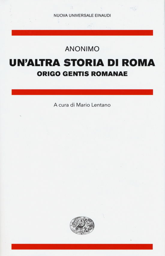 Cover for Anonimo · Un' Altra Storia Di Roma. Origo Gentis Romanae. Testo Latino A Fronte (Book)