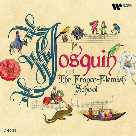 Josquin & The Franco-Flemish School - Ensemble Gilles Binchois / Hilliard Ensemble / Early Music Consort of London / King Singers - Muziek - WARNER CLASSICS - 0190296730849 - 9 juli 2021