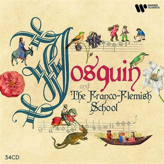Cover for Ensemble Gilles Binchois / Hilliard Ensemble / Early Music Consort of London / King Singers · Josquin &amp; The Franco-Flemish School (CD) (2021)