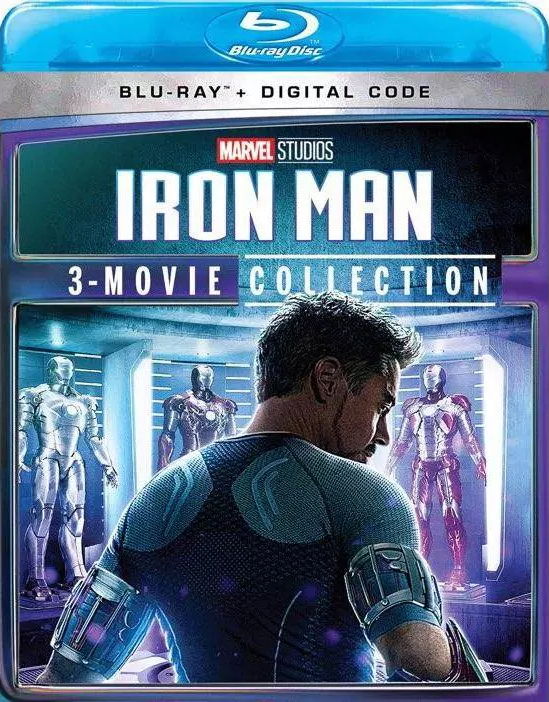 Cover for Iron Man 3-movie Collection (Blu-ray) (2021)