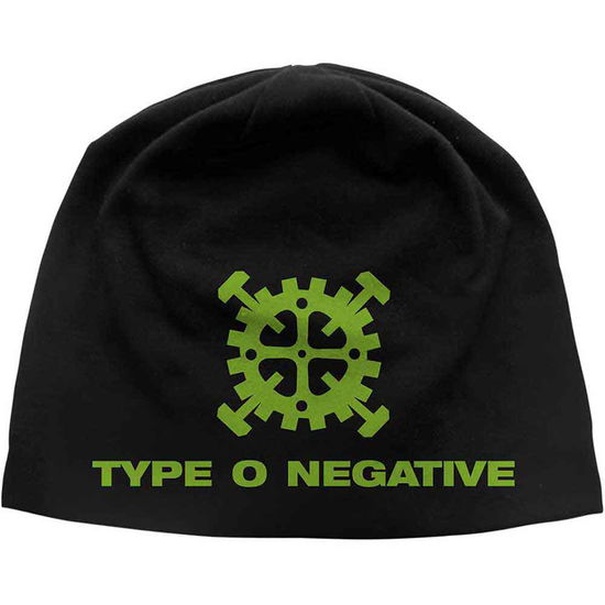 Type O Negative Unisex Beanie Hat: Gear Logo JD Print - Type O Negative - Gadżety -  - 5056365715849 - 