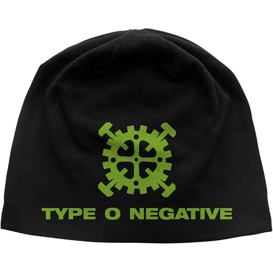Type O Negative Unisex Beanie Hat: Gear Logo JD Print - Type O Negative - Merchandise -  - 5056365715849 - 