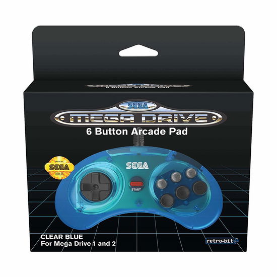 Retro-bit Sega Md 6-button Pad Blue - Retro - Inne -  - 7350002936849 - 