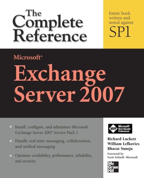 Cover for Richard Luckett · Microsoft Exchange Server 2007: The Complete Reference - The Complete Reference (Taschenbuch) (2008)