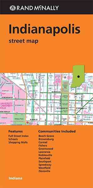 Indianapolis Street Map - Rand McNally - Książki - Rand McNally - 9780528008849 - 1 czerwca 2013