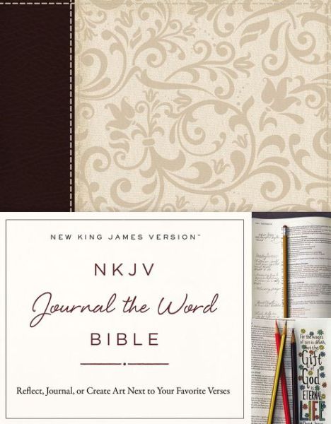 Cover for Thomas Nelson · NKJV, Journal the Word Bible, Leathersoft, Brown / Cream, Red Letter Edition: Reflect, Journal, or Create Art Next to Your Favorite Verses (Paperback Book) (2016)