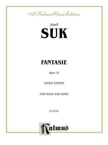 Cover for Josef · Suk Fantasie Op 4 Vn Pa V (Paperback Book) [Kalmus edition] (1985)