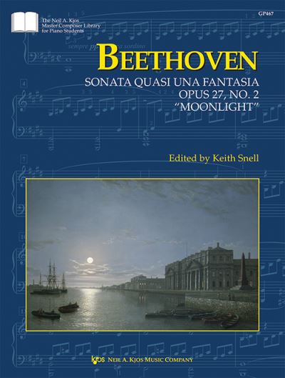 Cover for Beethoven: Sonata quasi una Fantasia, Op. 27, No. 2 &quot;Moonlight Sonata&quot; (Spiralbuch) (2021)