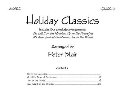 Cover for Peter Blair · Holiday Classics (Sheet music) (2007)