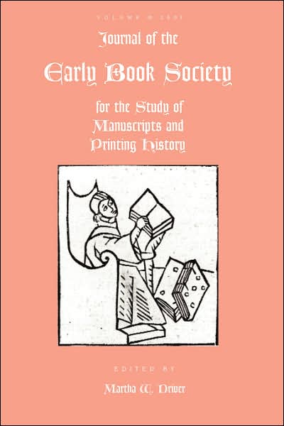 Journal of the Early Book Vol. 10 - Martha W Driver - Boeken - Pace University Press - 9780944473849 - 20 mei 2007