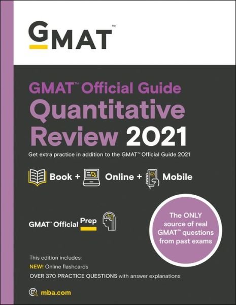 Cover for GMAC (Graduate Management Admission Council) · GMAT Official Guide Quantitative Review 2021: Book + Online Question Bank (Paperback Bog) (2020)