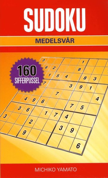 Cover for Michiko Yamato · Sudoku Medelsvår Röd (Paperback Book) (2016)