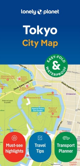 Lonely Planet Tokyo City Map - Map - Lonely Planet - Livros - Lonely Planet Global Limited - 9781787017849 - 15 de dezembro de 2023