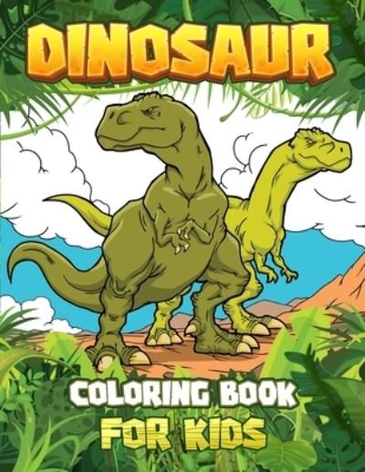 Cover for Oliver Brooks · DINOSAUR COLORING BOOK for kids (Paperback Book) (2021)