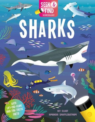 Cover for Kit Elliot · Seek and Find Sharks - Seek and Find - Searchlight Books (Inbunden Bok) (2022)