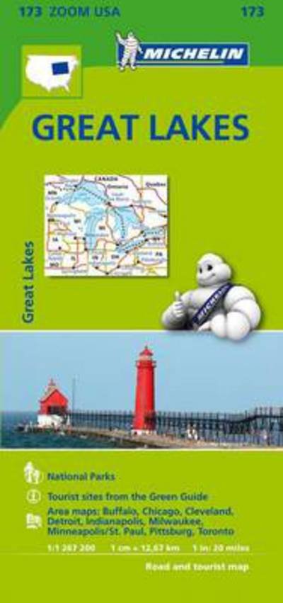 Cover for Michelin · Michelin Zoom: USA: Great Lakes (Hardcover Book) (2014)