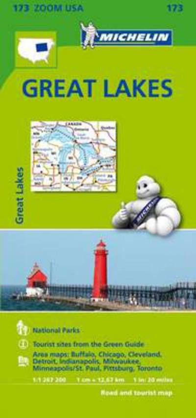 Cover for Michelin · Michelin Zoom: USA: Great Lakes (Hardcover bog) (2014)