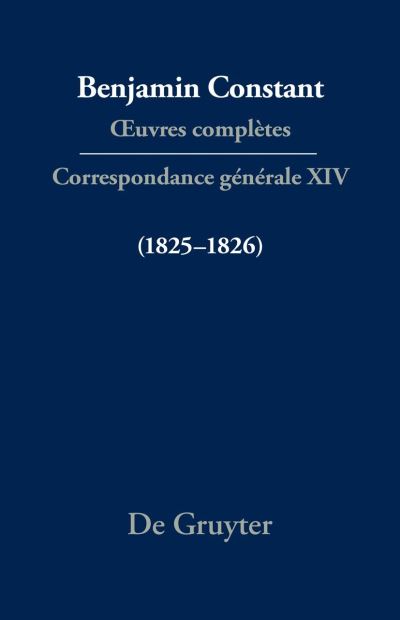 Cover for Cecil P. Courtney · Correspondance Générale 1825-1826 (Book) (2023)
