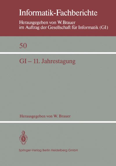 Cover for W Brauer · 11 Jahrestagung: Papers (N/A) (1981)